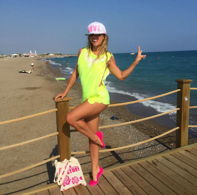 Анна Седокова на отдыхе